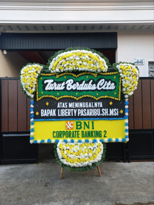 Papan Bunga Duka di Telukbetung Timur