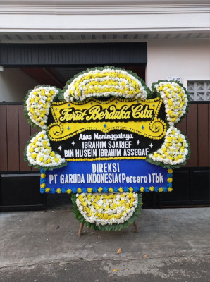 Papan Bunga Duka di Telukbetung Timur